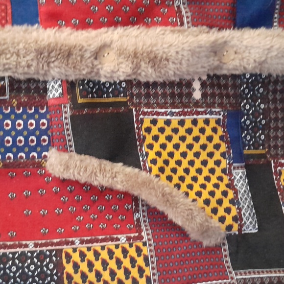 Patchwork Hooded Women's Coat - Picture 3 of 10